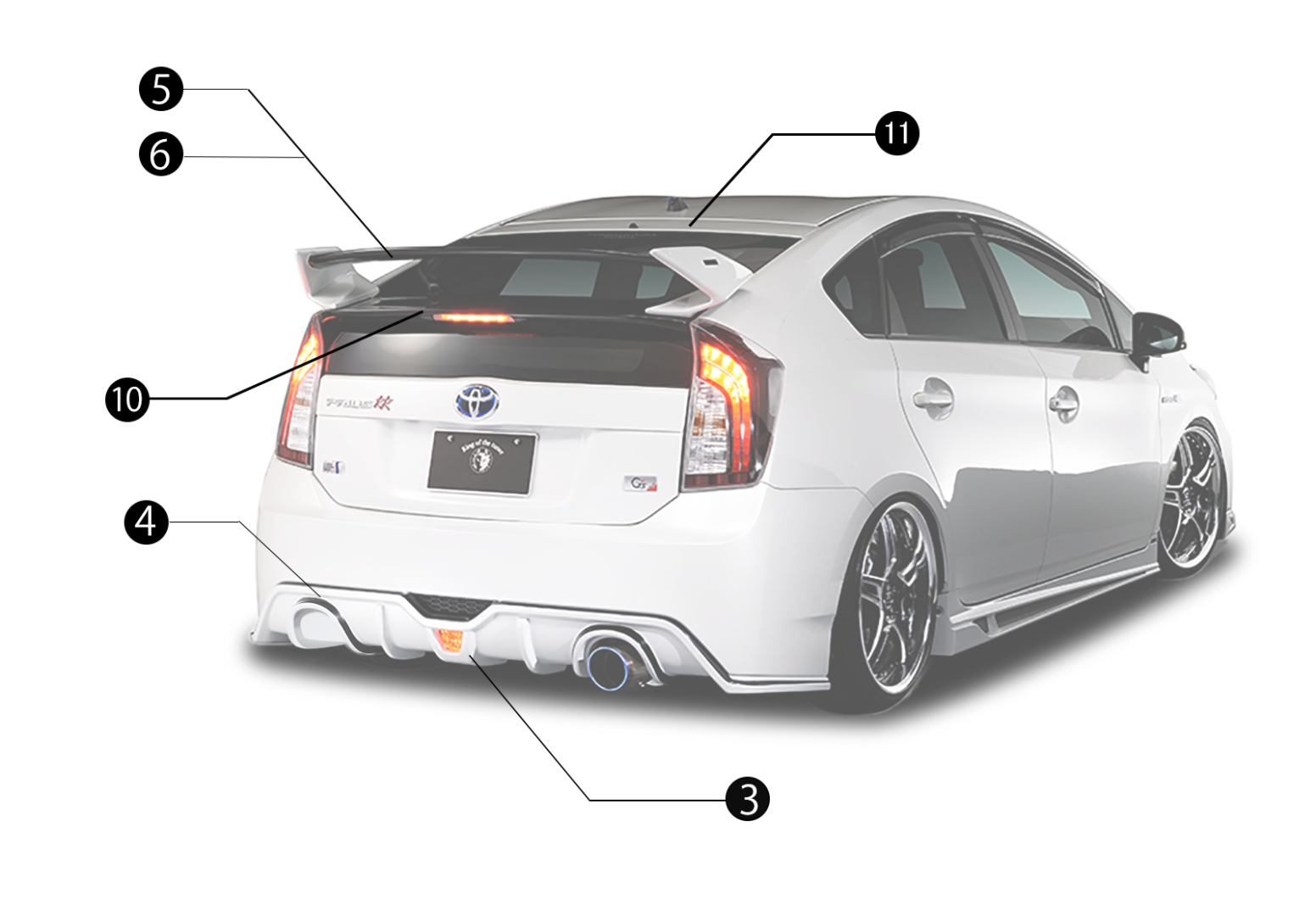 30 PRIUS G's ｜TOYOTA｜BODY KIT｜Rowen オフィシャルサイト